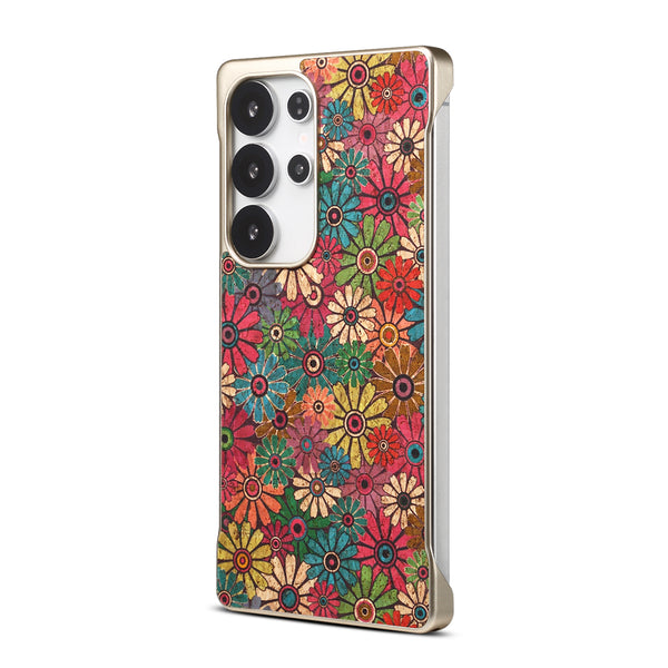Cork Floral Borderless Magnetic Phone Case (For Samsung)