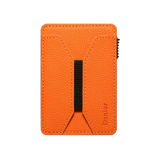 Elastic PU Leather Wallet - Lychee Pattern