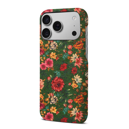 Floral Pattern Cork PC Phone Case