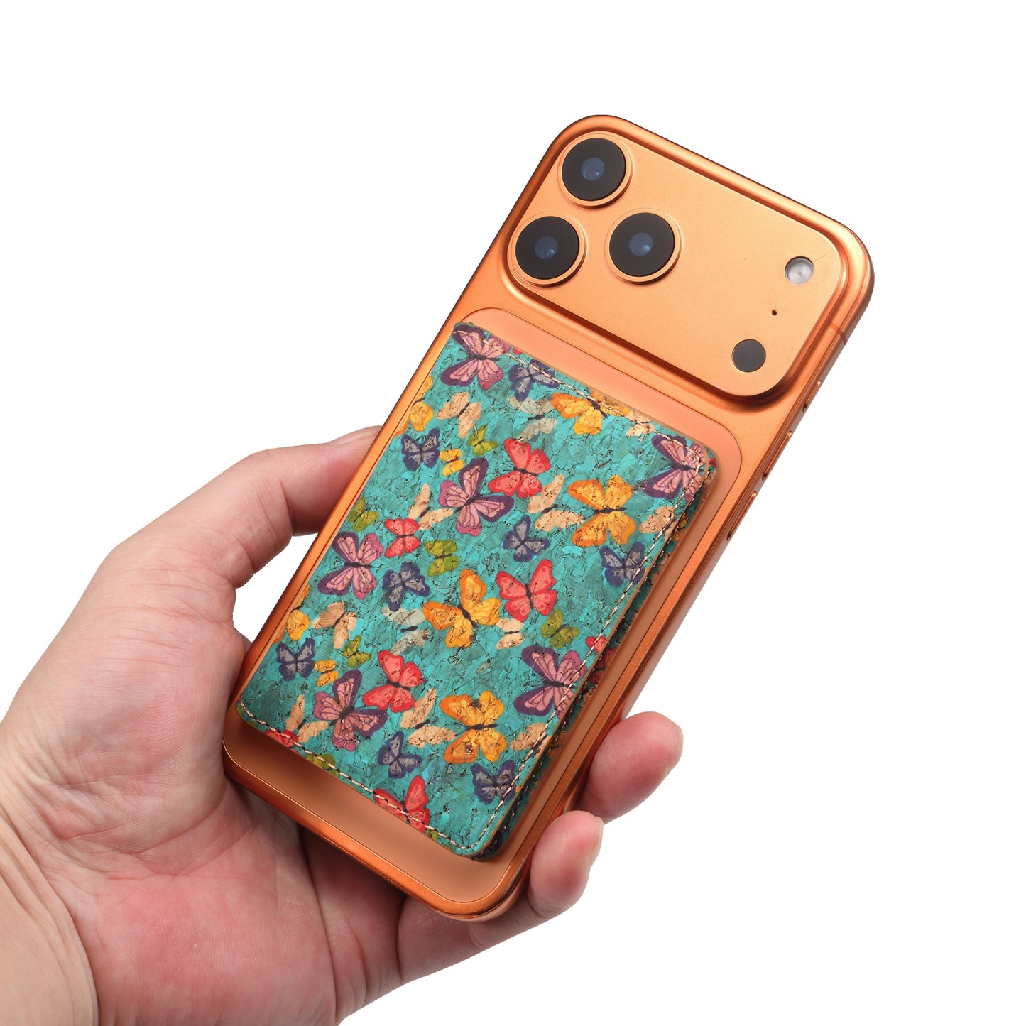 Cork Printed Magnetic Card Holder