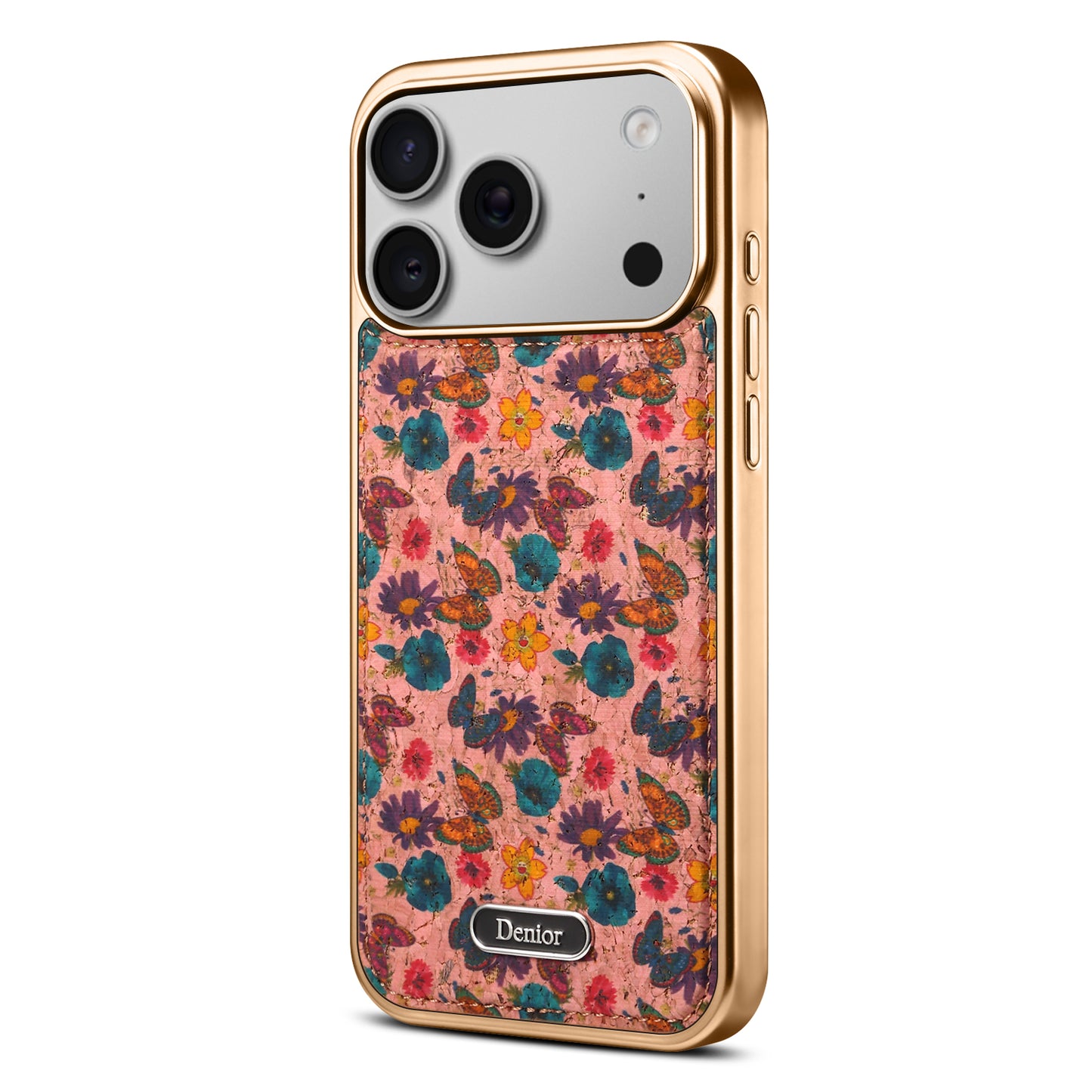 Butterfly Printed Magnetic Electroplated Phone Case