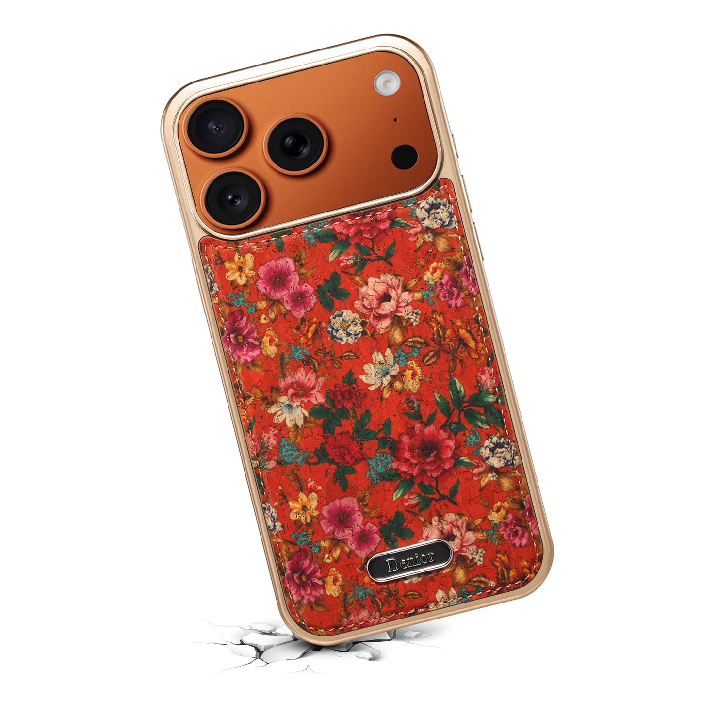 Butterfly Printed Magnetic Electroplated Phone Case