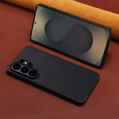 PU Faux Leather Litchi Texture Phone Case Back Cover (For Samsung)