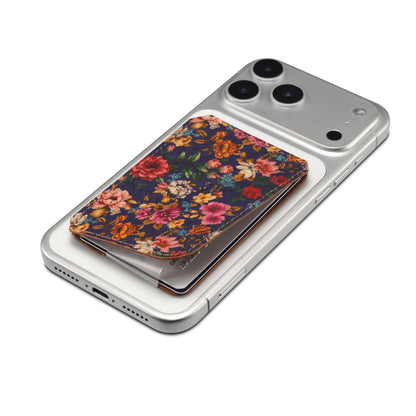 PU Faux Leather Lychee Texture Magnetic Card Holder