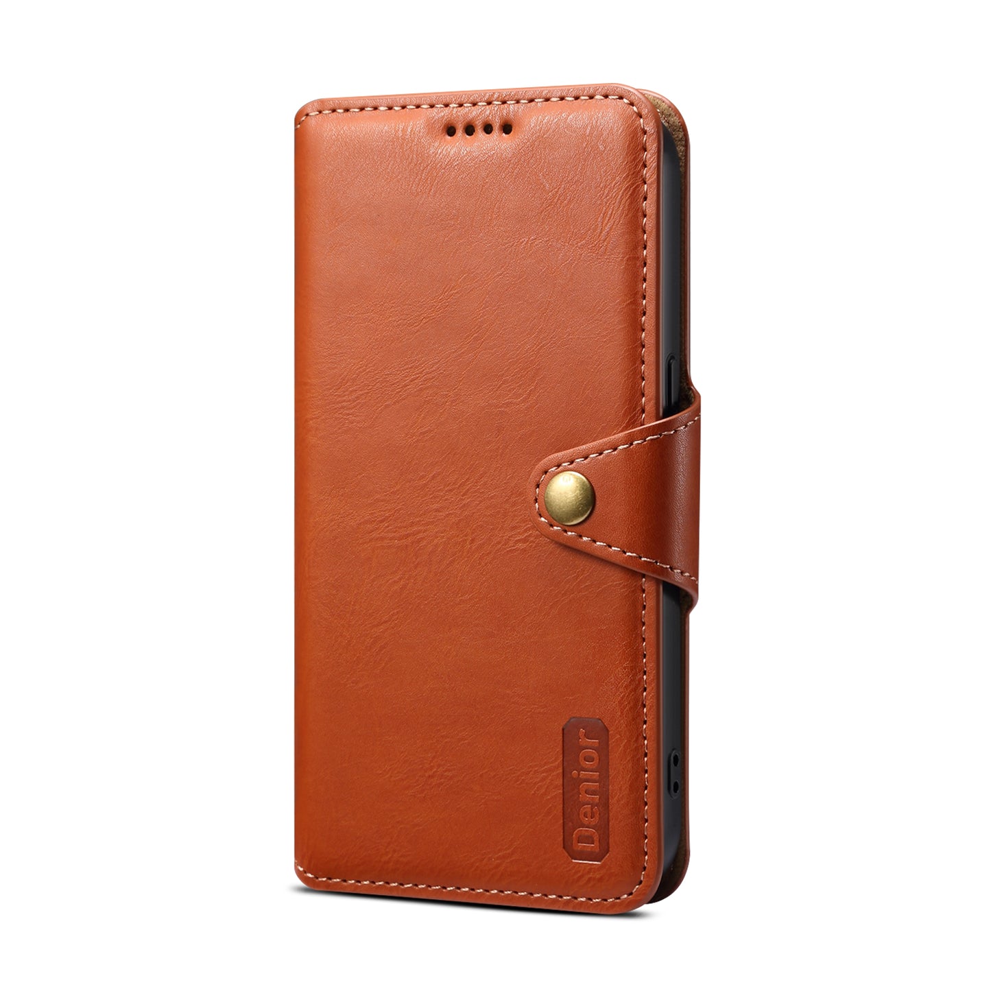 PU Faux Leather Pattern Button Stand Wallet Phone Case