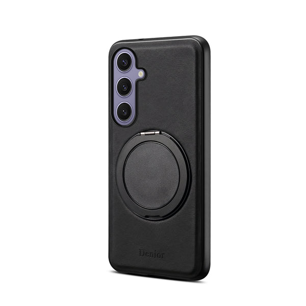 PU Skin‑Feel Texture Rotating Magnetic Phone Case (For Samsung)