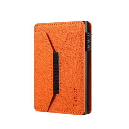 Elastic PU Leather Wallet - Lychee Pattern