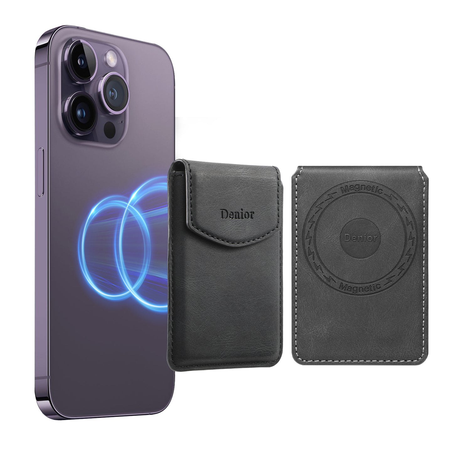 PU Skin-Feel Magnetic Card Holder