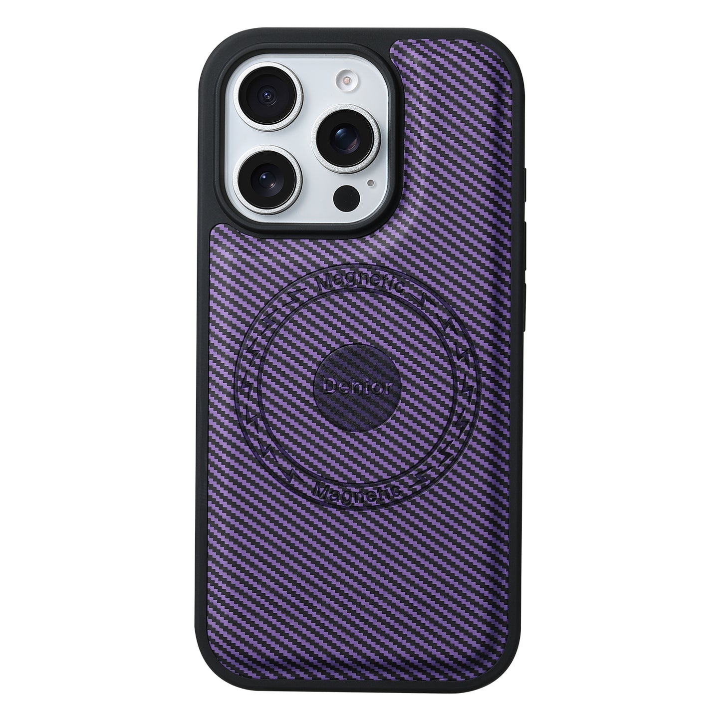 PU Carbon Fiber Texture Magnetic Phone Case