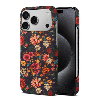 Floral Pattern Cork PC Phone Case