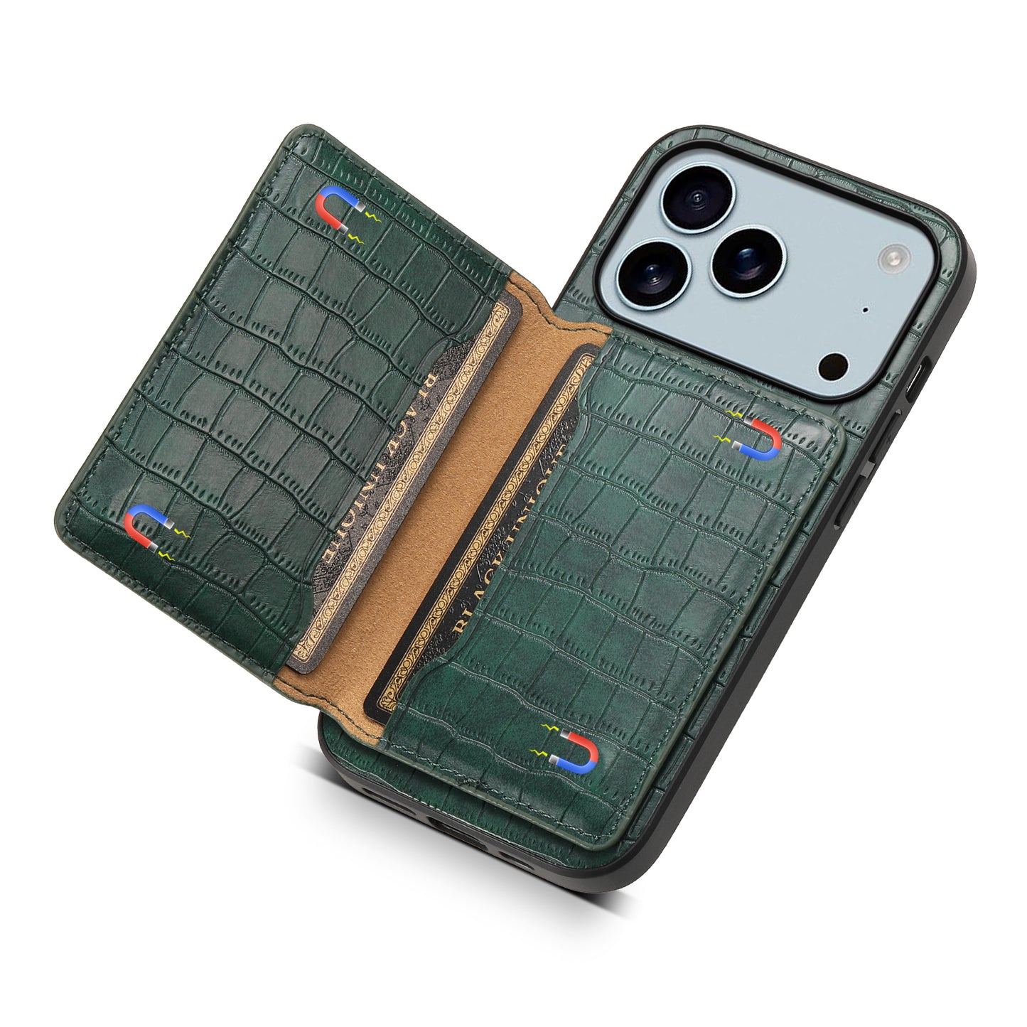 2-IN-1 PU Bag Case - Crocodile pattern