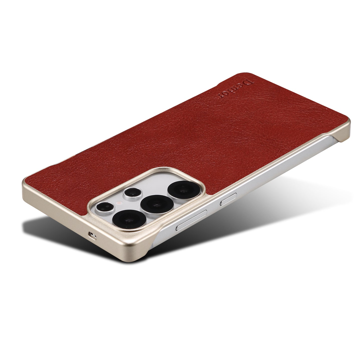 Genuine Leather Borderless Magnetic Phone Case (For Samsung)