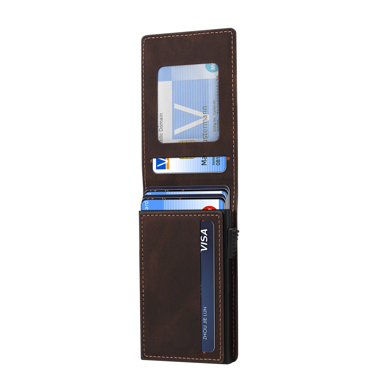 PU Skin-Feel Elastic Card Case