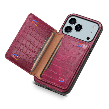 2-IN-1 PU Bag Case - Crocodile pattern