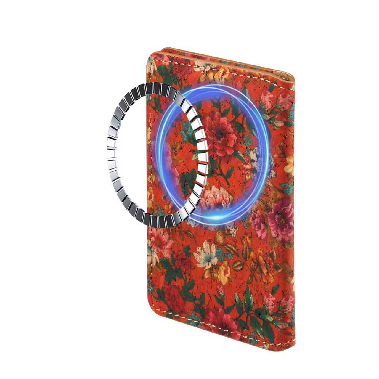 Cork Printed Magnetic Card Holder