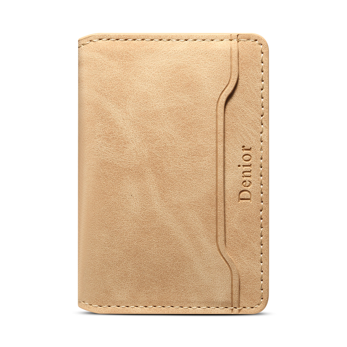 PU Leather Imitation 3-Slot Magnetic Foldable Card Holder