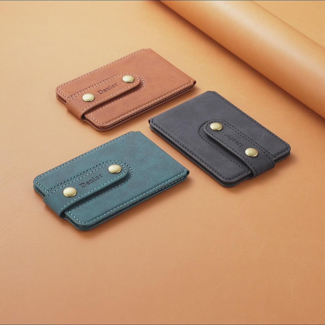 Magnetic Bracket Slim Credit Card Bag（Blue）